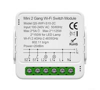 Mini Smart Light Switch DIY Breaker Module, WiFi Switch Controlled By Smart Life/Tuya App, Quick Bluetooth-compatible Pairing, Compatible With -Alexa, for-Google Smart Breaker(3 Gang)