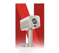Mini Smart Projector [Built-in Apps & Upgraded] For Netflix,Support 4K 1080P Auto Focus & Keystone Portable Projector for Bedroom/TV Stick//Laptop/iOS/Android