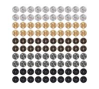 Mini Snap Buttons for Doll Clothes, 100Pcs Metal Multicolor Sew on Snap Buttons Round Fastener Sewing Press Studs Button(5-6mm)