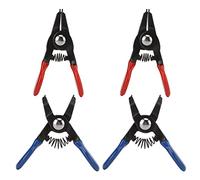 Mini Snap Ring Plier Set, 4pcs Metal Spring Loaded Durable for Internal External Circlip - Precision Control, Compact Design, Ideal for Automotive and Mechanical Use