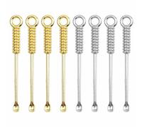 Mini Snuff Spoon Set - 8PCS Metal Tiny Medicine Powder Scoops Micro Smoke Shovel Spoon Small Necklace Pendants Tableware Tools (Gold and Silver)