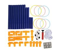 Mini Soccer Ball Game Set for Toddlers | 2 in 1 Indoor/Outdoor Play Kit with Circle Throwing | Interactive Sports Toy for Youngsters Ages 3 + | 32 Piece Assembly Set