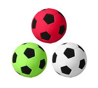 Mini Soccer Balls - 3 Piece Mini Toy Set, Non lethal Foam Bouncy Balls For childs, Lightweight Catch Throw Kick Game | Classroom Recess Youth Group, Backyard Travel Carnival Prizes, Active Play