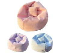 Mini Sofa, Seamless Curved Design, 15x15x12cm, Beanbag Chair Ornament, Handmade Seat, Multi Uses, For Collectors Fans Girl Nursery Bedroom Play Crafts Home