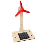 Mini Solar Energy Wind Mill Toy - Solars Windmill Science Project Kit, Green Energy Model | Interactive Stem Teaching Aid, Simple Assembly Renewable Toy, Decorative Desktop Solar Gadget