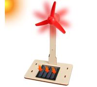 Mini Solar Powered Windmill Assembled Model | Solar Toys Education Learning Fun Toy Gift for Home Decoration Garden Ornament