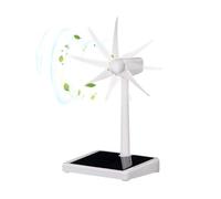 Mini Solar Wind Mill | Solar Powered Windmill Toy | Science Teaching Craft Ornament Desktop Home Experiment for Kids Creative Learning