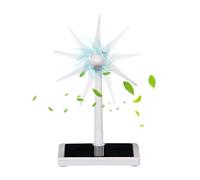 Mini Solar Wind Mill - Winds Turbine Generator, Educational Craft Experiment Ornament Home Desktop Decoration, Solars Windmill Model Garden Learning Physics Science Observation Skills | For STEM Study
