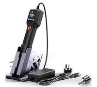 Mini Soldering Heat Gun, Digital Display, Auto Standby, 3 Quick Presets, Quiet Brushless Fan, Adjustable Air Volume for Crafting and Electronics