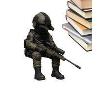 Mini Soldier Figures | 3D Printed Mini Collectible Figurines - Armed Special Forces Statue | for Home Desk Bookshelf TV Cabinet Monitor Computer Case Boys Men Fans Hobbyists Veterans