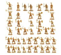 Mini Soldiers Set - Ancient warior Figures, 100pcs Toy Soldier Pack, Multi Color Miniature Model Kit | Suitable for Tabletop Game School Learning Craft Hobby Collection Battle Scene Build