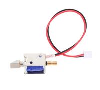 Mini Solenoid Lock Dc12v 0.43a with Slanted Mechanism | ABS Iron Copper Build, Open Frame Design, Space-saving Install, for Drawers and Mailboxes