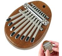 Mini - Solid Wood Metal | 8 Notes Thumb Piano | Five-Finger Marimba Musical Instrument | Portable Acoustic Instrument for Musical Exercises, Performances and Relaxation