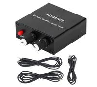 Mini Sound Mixer Portable Compact Stereo 2 Inputs 1 Output with Ground Isolation for Music Production Gaming Consoles Aluminum Alloy