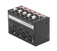 Mini Sound Mixer Stereo, CX400 Mini Passive Stereo Input Output Portable 4 Channel Mixer for CD Player Tape Drive Computer Phone Tablet