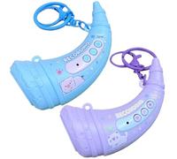 Mini Sounds Horn Keychain 2 Pack- Voice Changer & Recorder for Fun Pranks and Game Nights