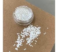 Mini Sparkling Circle Glitter Nail Decoration Wave Dot Retro Simple Style Black Gold Laser Nail Art DIY Accessories-Circle(White)
