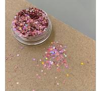 Mini Sparkling Circle Glitter Nail Decoration Wave Dot Retro Simple Style Black Gold Laser Nail Art DIY Accessories-Circle(Laser Pink)