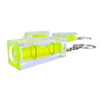 Mini Spirit Level Keyring Real Working Bubble Tool Keychain Gift for Men Builders Engineers DIY Handymen Novelty Toolbox Accessory for Work Bags Car Keys Stocking Filler Father Boyfriend