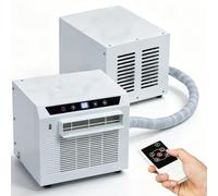 Mini Split Air Conditioner 3000 BTU Room Cooler Ductless AC Conditioner | Portable Mini Split AC, Remote Control, No Install, with 2 m(6.56 foot) Connecting Pipe Cools up to 64-86 Sq.Ft.(6-8㎡)