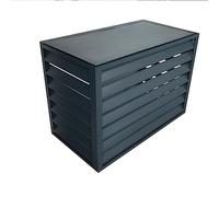 Mini Split Air Conditioner CoverOutdoor Unit Protection Gray Fence Concealment Durable Material Indoor/Outdoor Use Weatherproof Stylish Air Conditioner Hide