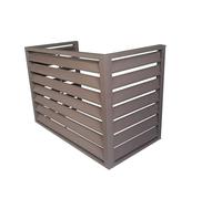 Mini Split Condenser Cover, Air Conditioner Fence Panels Mini Split Air Conditioner Cover for Outside Units Fence to Hide air Conditioner Suitable for Indoor(Brown,43.3 * 23.6 * 31.5in)