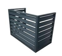 Mini Split Condenser Cover, Air Conditioner Fence Panels Mini Split Air Conditioner Cover for Outside Units Fence to Hide air Conditioner Suitable for Indoor(Gray,43.3 * 23.6 * 31.5in)
