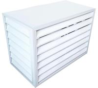 Mini split condenser cover,Mini Split Air Conditioner Cover for Outside Units,fence to hide air conditioner,Outdoor unit mini split air conditioner cover.Aluminum Air Conditioner and Heat Pump Cov