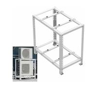 Mini Split Ground Stand for Air Conditioner & Heat Pump Systems - Heavy Duty Condenser Base with Shock Absorption, Universal Design for Stability