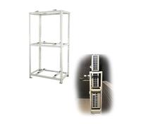 Mini Split Heat Pump System with Universal Heavy Duty Condenser Bracket Shock Absorbing Base for Stable Ground Installation Air Conditioner Support Mounting Solution