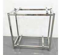 Mini Split Stand Ground Mount, Heavy Duty air Conditioner Support Bracket, Adjustable Floor Stand Air Conditioner Stand for 9,000-18,000 BTU Condenser, Double Levels(100x55x100cm/39x22x39in)