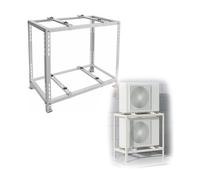 Mini Split-Type AC Floor Stand with Support Base, Suitable for 9000 to 24000 BTU Heat Pumps, Supporting up to 300 lbs.