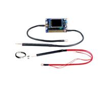 Mini Spot Welding Machine Control Panel for 7-14V with Digital Color Screen Adjustable Current Pulse and Voltage Display Supports Foot Switch 5 High-Power Mos 8Awg Wire