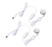 Mini Spotlight, Easy Installation Mini Spot Light Dimmable 2Pcs Stepless Brightness Dimming for Entryways (Warm Light)