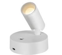 Mini Spotlight, Wireless Rechargeable Wall Focus lights - Dimmable 2000mAh Battery Operated, Magnetic Touch Control, Adjustable Wall Mood Spot Lamp, Neutral White 4000K