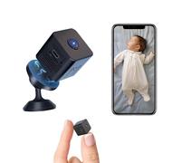 Mini Spy Camera 1080P WiFi Hidden Camera Nanny Cam for Home Security, Wireless Indoor Security Cam with Magnetic, Small Cameras with Night Vision, Motion Detection, Portable Micro Camera for Baby/Pet