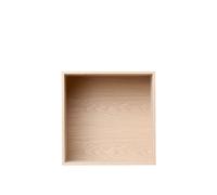 Mini Stacked Shelving System Between Oak