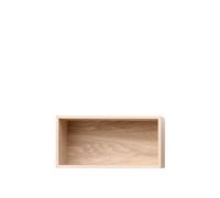 Mini Stacked Shelving System Small Oak