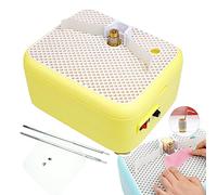 Mini Stained Glass Grinder 20W with Baffle, Diamond Bits for Shaping Ceramic and Mosaic Tile, Compact DIY Tool Kit with Safety Glasses, Quiet Copper Motor for Precise Art Craft Work