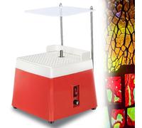 Mini Stained Glass Grinder Machine 65W 4200RPM - Includes 5/8" Diamond Bit, Ideal for Glass Art Crafting, Compact & Efficient Design, Perfect for DIY Projects - Blue 110V