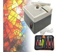 Mini Stained Glass Grinding Equipment Multiple Angles,2800 R/min Desktop Ceramic Art Grinding Machine Portable,for Processing Arts and Decoration