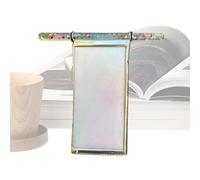 Mini Stained Kaleidoscope of Whimsy & Light for Kids, Colorful Visual Experience, 6 Inches, Handcrafted Three Sides Colored Glass Kaleidoscopes with Mini Glitter Wand, Educational Toys, Portable