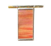 Mini Stained Kaleidoscope of Whimsy & Light for Kids, Colorful Visual Experience, 6 Inches, Handcrafted Three Sides Colored Glass Kaleidoscopes with Mini Glitter Wand, Educational Toys, Portable