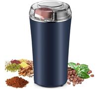 Mini Stainless Steel Electric Grain Grinder, Spice Grinder, One-Touch Push-Button Stainless Steel Grinding for Grains, Condiments, Coffee Beans