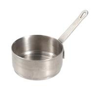 Mini Stainless Steel Sauce Pan with Handle, Nonstick Interior | Rustproof Silver Cookware for Breakfast, Milk Warming, Eggs and Sauces, Hanging Hole Handle