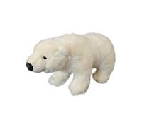 Mini Standing Polar Bear Plush Toy Adorable White Arctic Bear Cub Stuffed Animal Soft Doll Gift for Collectors & Valentines