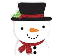 Mini Standing Snowman Decoration - MDF 15cm x 11cm - 1 pc