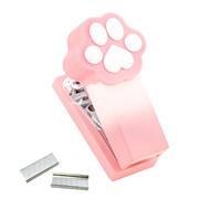 Mini Stapler, Cute Cat Paw Mini Stapler Set with 1000 Standard Staples, Effortless Portable Desktop Stapler for 2-30 Sheets, Compact Stapler for Office, Home, School, Student Supplies