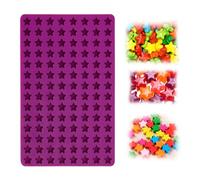 Mini Star Silicone Molds Gummy Jelly Molds for Cake Decoration Cupcake Toppers DIY Chocolate Fondant Candy Crafting Project