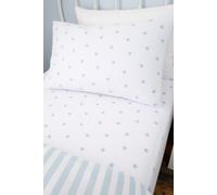 Bianca Mini Star & Stripes Cotton Fitted Sheet Blue - Double - Blue
